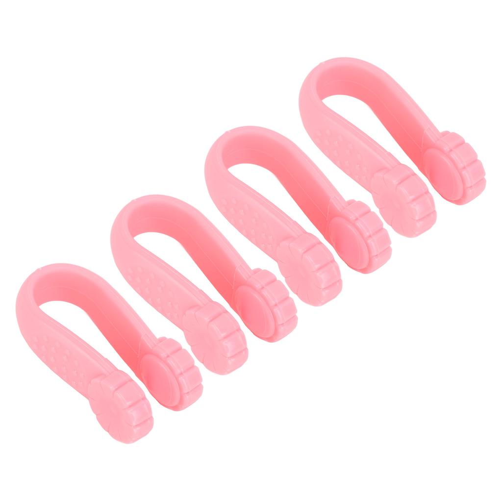 4db Akupresszúrás Relaxációs Csipesz Virág Alakú Univerzális Hordható Kéznyomópont Szerszám Rózsaszín