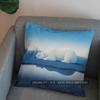 2D Stylish Polar Bear Design Pillow Cover Pattern Cushion Cover Suitable For Sofa Bedroom Car Pillow Cover