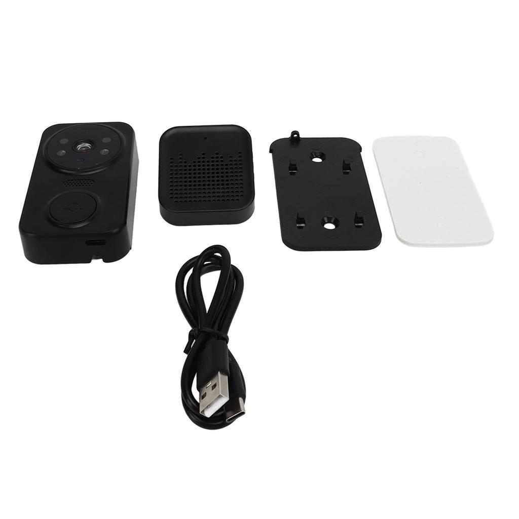 Wireless Doorbell Camera 2 Way Sound App Control HD Infrared Night Vision WiFi Video Doorbell for