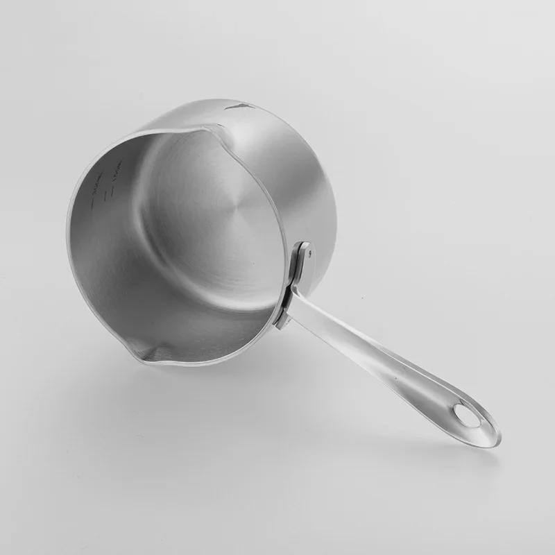 Garnek do topienia sosów i masła ze stali nierdzewnej 304: Idealny do podgrzewania mleka, nalewania oleju, gotowania cukru i nie tylko.