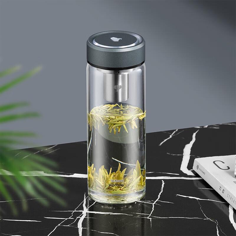 WANXIANG Portable Single-Layer Glass Water Bottle