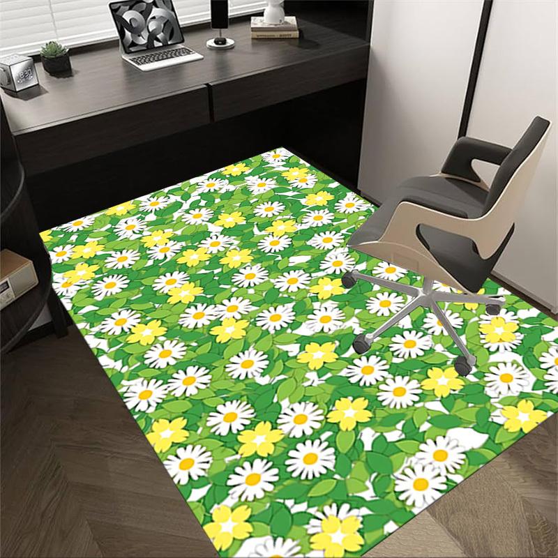 1 Stück Blumen Blätter Extra Groß Rutschfester Boden Teppich, Büro, Familie, Schlafzimmer, Studio - Großer Bereich TeppichJ0359