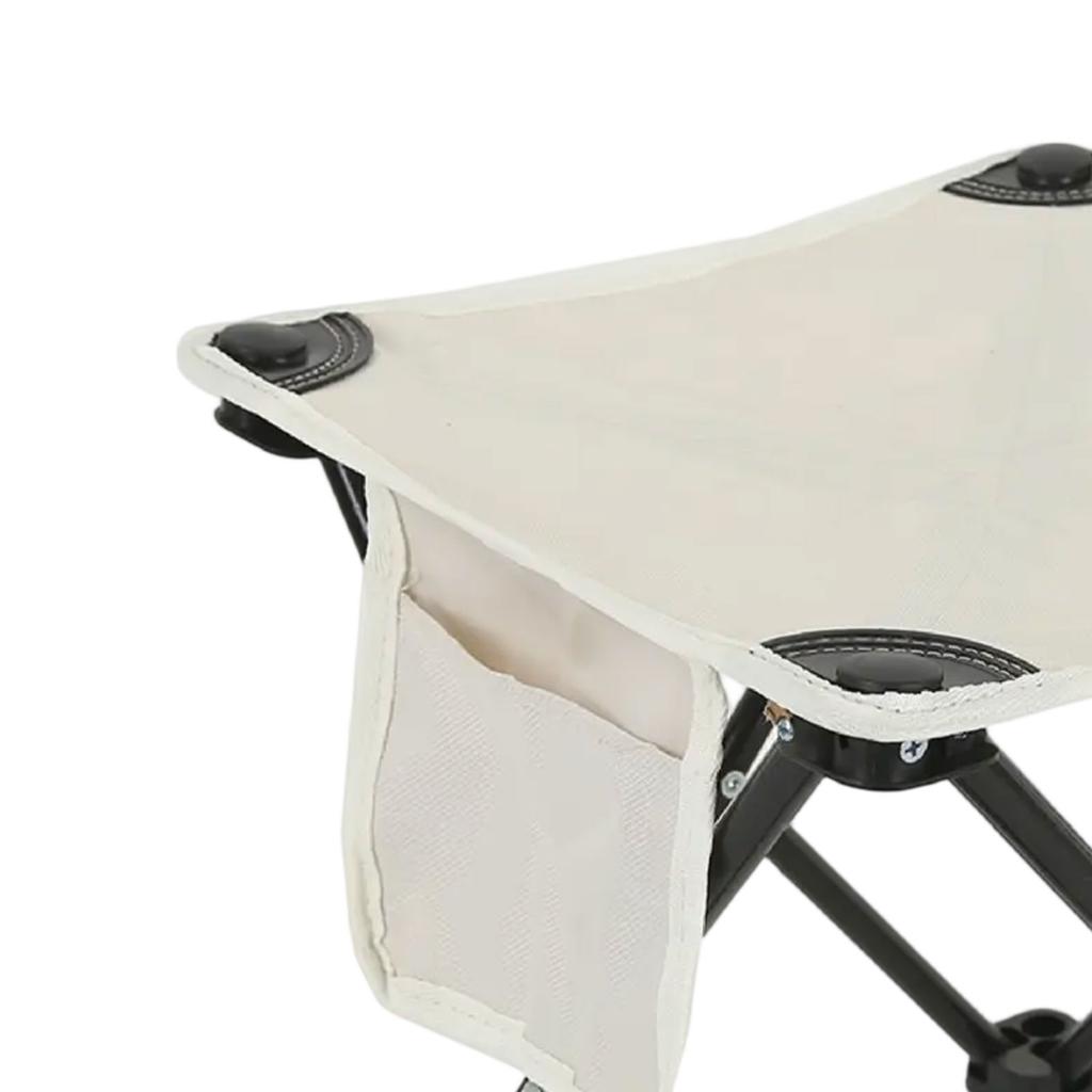 Portable Camping Folding Chair Footrest Compact Lightweight Travel Foot Rest Stool for Outdoor Park Lawn BBQ with Storage Bag