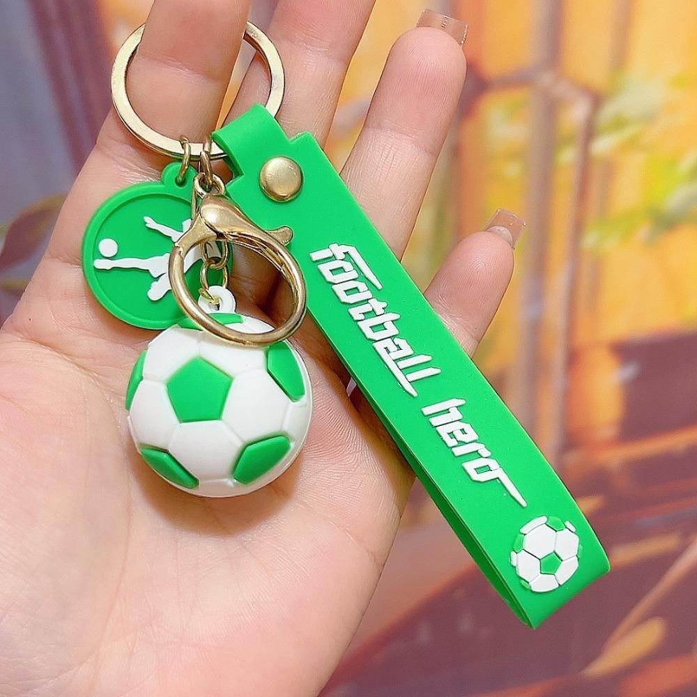 2Pcs Football Keychain Bag Pendant Souvenir for Birthday Party Football Carnival Wedding New Year Fans Car Keychain Small Gift