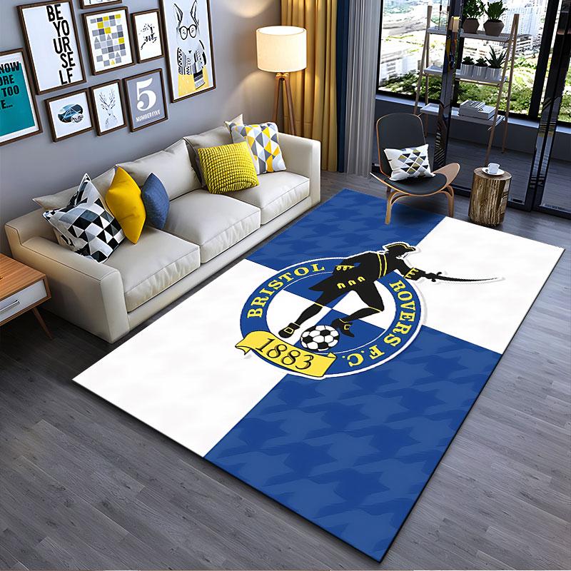 Bristol Rovers FC Logo Carpet suitable as a non-slip mat for the living room or bedroom sofa