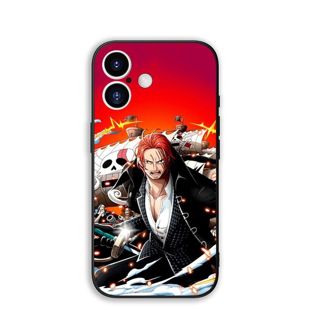 

Cover for Apple iPhone 16 15 14 11 Pro Max 6 7 8 Plus + SE2 SE3 SE 2022 2020 8+ Phone Case One Pieces Luffy Shanks Red Hair Zoro iPhone 11