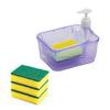 Soap Dispenser Sponge Holder Liquid Pump Bottle Multipurpose Soap Dishes Bathroom Kitchen Accessories Washing Clothes Storage