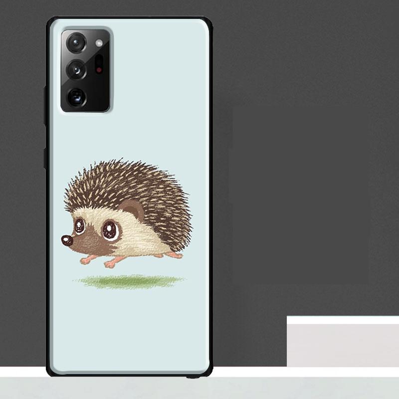 Cute Hedgehog Case For Samsung Galaxy S25 Ultra S23 S22 S21 S24 Ultra S9 S10 S20 Plus S25 FE Phone Cover