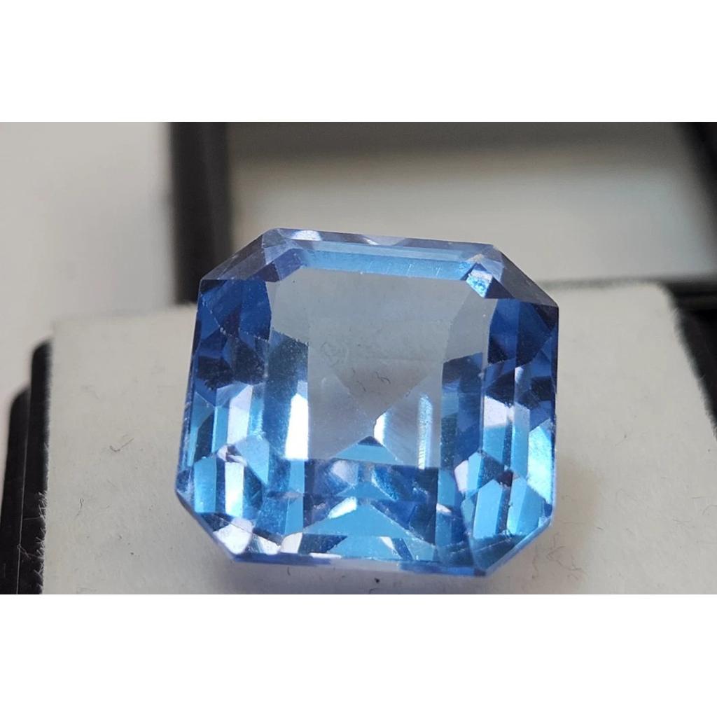 Blue Sapphire Making 15+ Ct Asscher Cut Fabulous Loose Gemstone