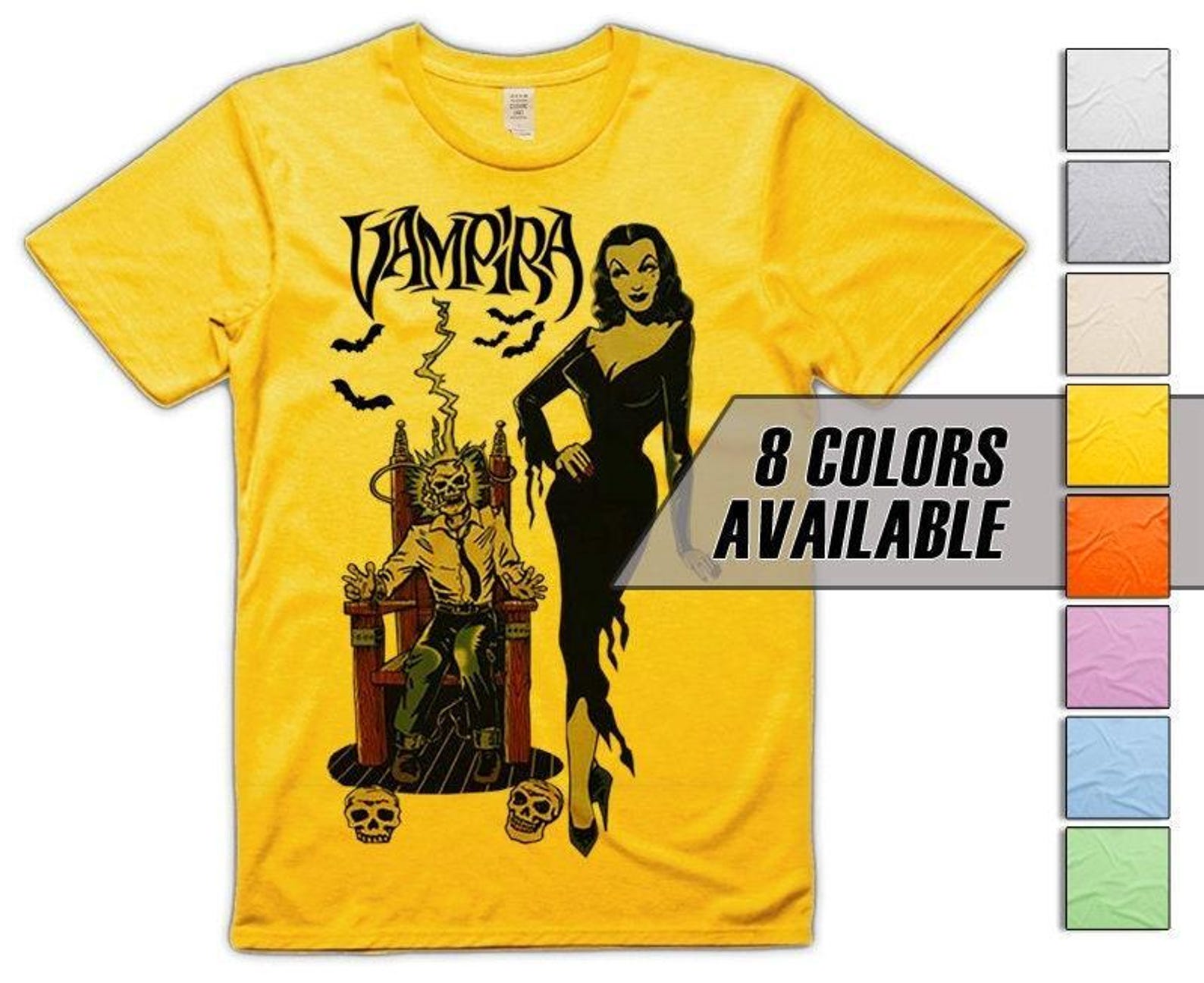 Vampira V15 Men s T-Shirt all sizes S-5XL 8 Colors available S