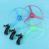 3 Stück LED-Beleuchtung Flugscheibe Propeller Hubschrauber Spielzeug Zugleine Flugscheiben UFO Kreisel Lustiges Spielzeug für Kinder Outdoor Spielzeug