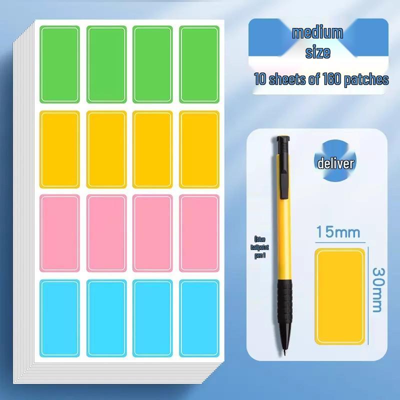 

Waterproof Oil-proof Handwritten Self-adhesive Color Labels for Food Containers and Refrigerators