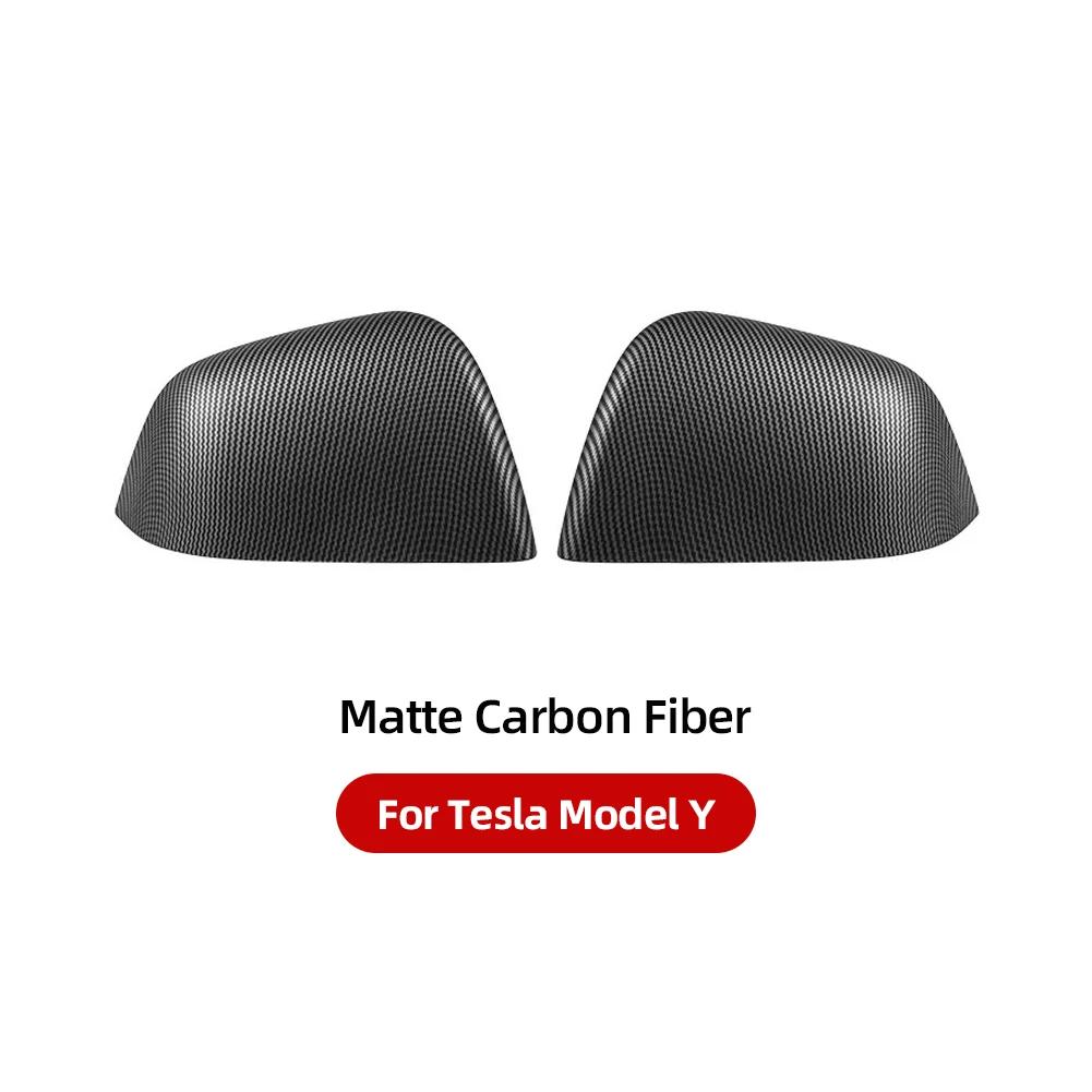 Nou 1 Pereche Capac Oglindă Laterală Ușă Mașină ABS Capac Oglindă Retrovizoare Adeziv Pentru Tesla Model 3 Model Y 2021-2024 Accesorii Auto Exterior