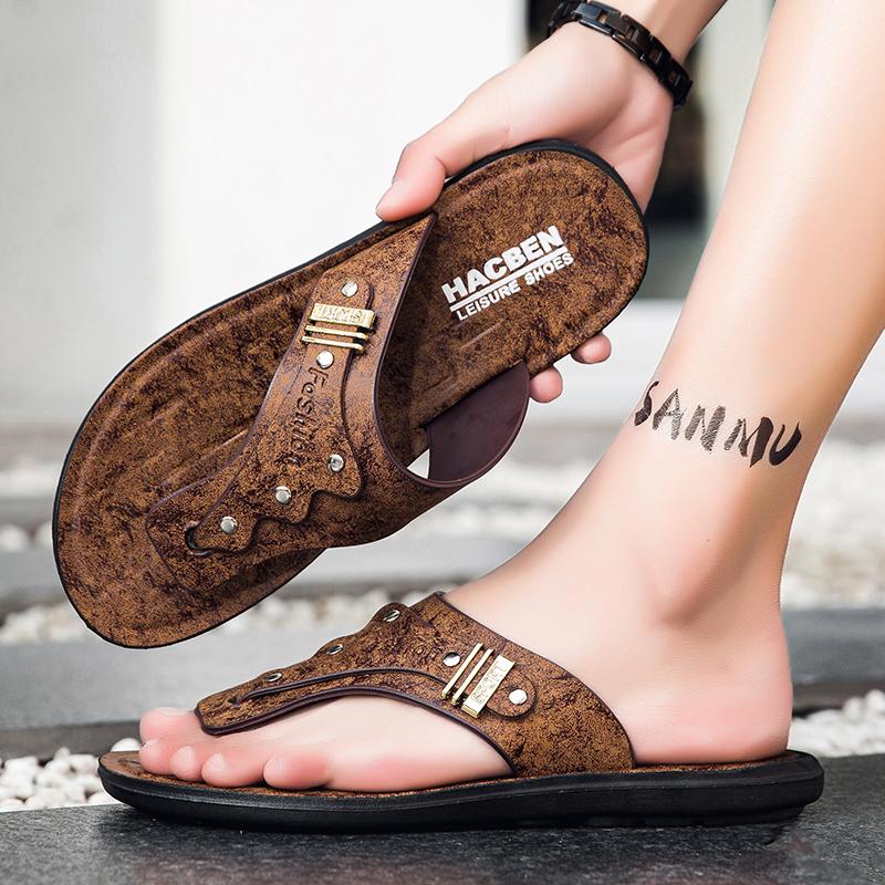 New Summer Men Flip Flops Beach Slippers Man Sandals Non-Slip Home Slipper Indoor House Anti-Slip Shoes Outdoor Male Shoes