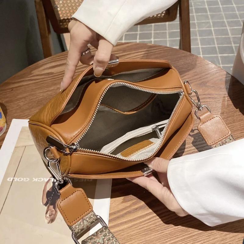 Echte Damen-Handtasche aus echtem Leder, Damen-Umhängetasche, Crossbody-Tasche, Mehrere Fächer, Ste-Muster, Pendler-Umhängetasche