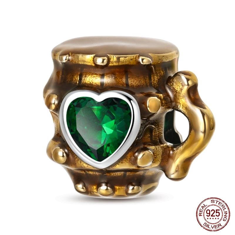 Copper Metal Trendy Fashion Glowing Spaceship Astronaut Bunny Planet Charm Bead Components Bead Components Compatible With Brand Authentic Original