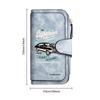 Vintage Car Print Leather Long Wallet Multicard Slot Pocket Purse