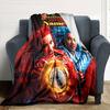 Customiz Name Personality Descendants The Rise of Red Blanket Soft &Warm Sofa Office Bed Travel Lunch Break Blanket, Gift Suitable All Seasons