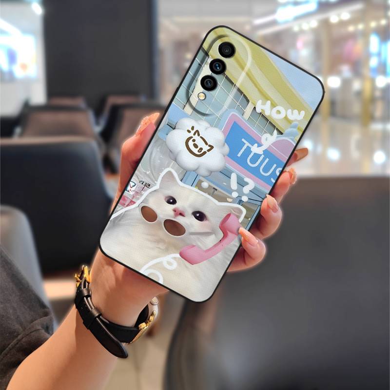 Anti-dust Silicone Phone Case For Wiko T50 Full Wrap Couple Phone Pouch Waterproof Shockproof Durable Cartoon Back Cover