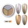 Aurora Triple-Color Nail Mirror Powder Set