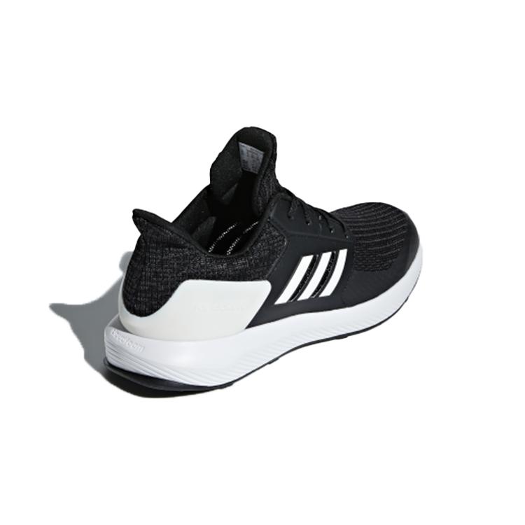 New Adidas Rapida Knit J Slip-Resistant Breathable Low-Top Kids' Running Shoes Black White Teenagers AH2610