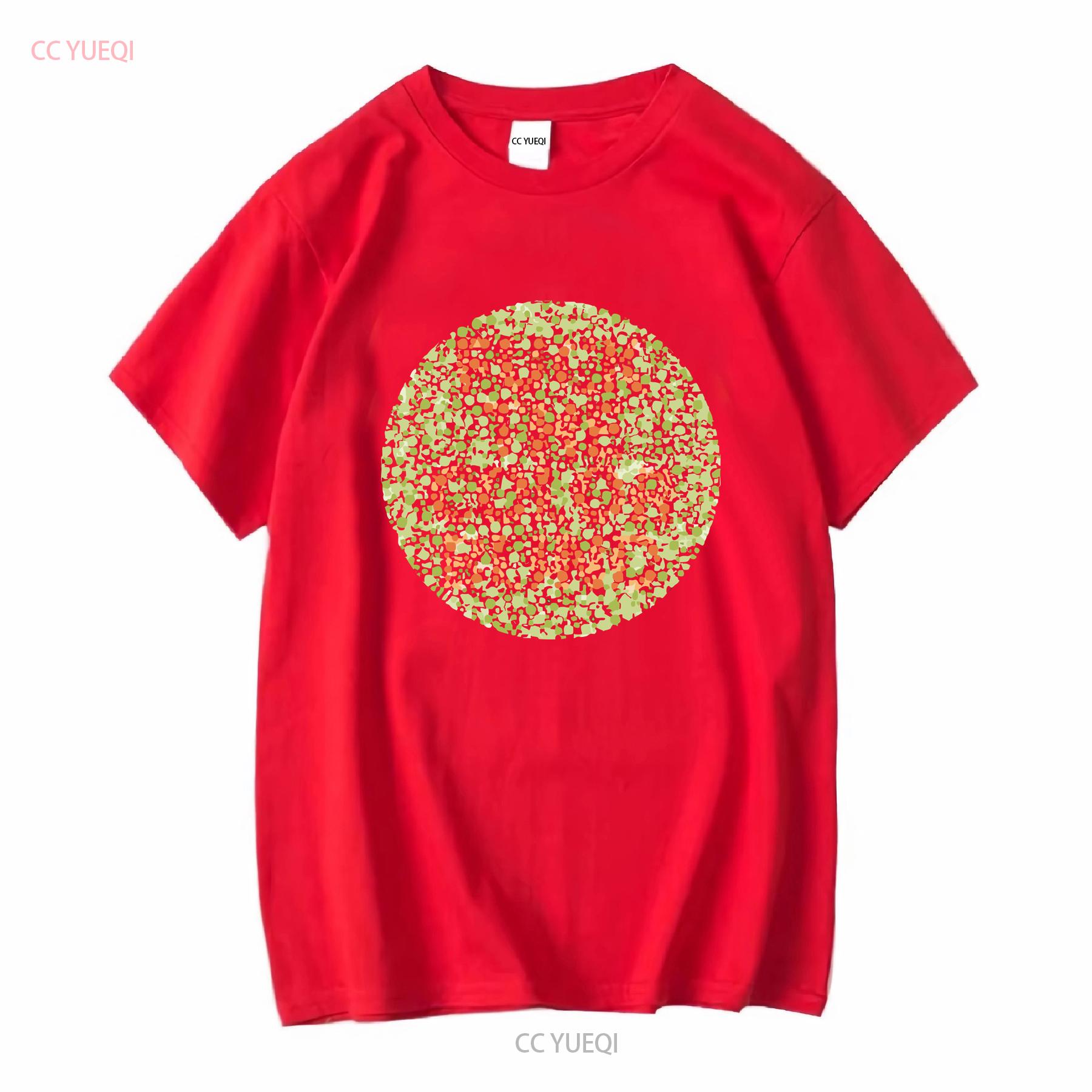 

F The Color Blind T Shirt colour tee colorblind funny joke top gift for him novelty long or short sleeves vintage Washed L