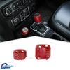 Red Carbon Fiber Center 4WD Gear Shift Trim Cover for Jeep Wrangler JL JT 2018+