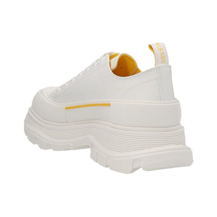 Alexander Mcqueen Tread Slick Low Lace Up Graffiti White Yellow Pop 711108WIAT69429
