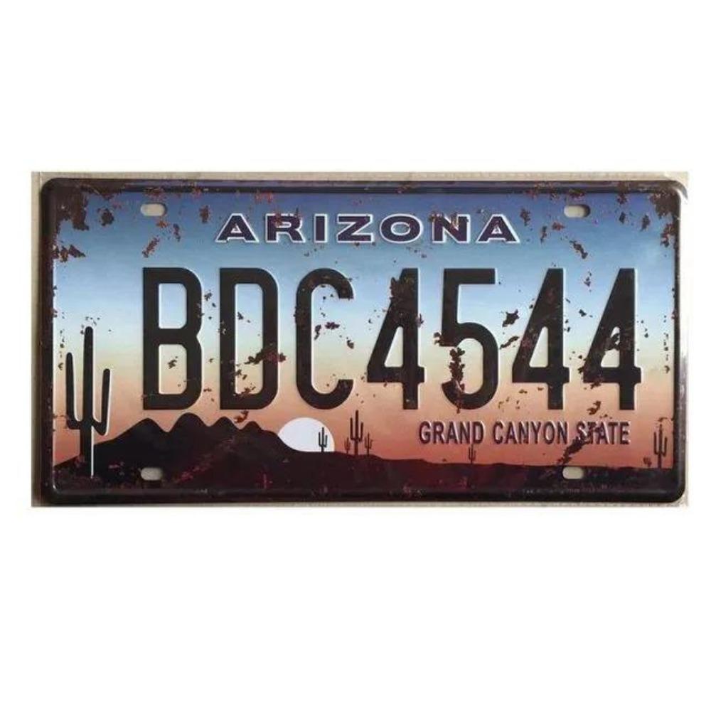 Retro Metall USA Logo, Route66 Kunstposter, 30x15 cm Bar Dekoration