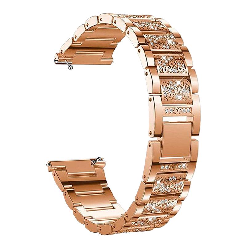 

Women Diamond Strap For Huawei Xiaomi Samsung Galaxy Watch Classic Band 4mm 42mm 4/4mm Active 2 40mm 44mm Bracelet Metal Belt 22mm watch band розового золота