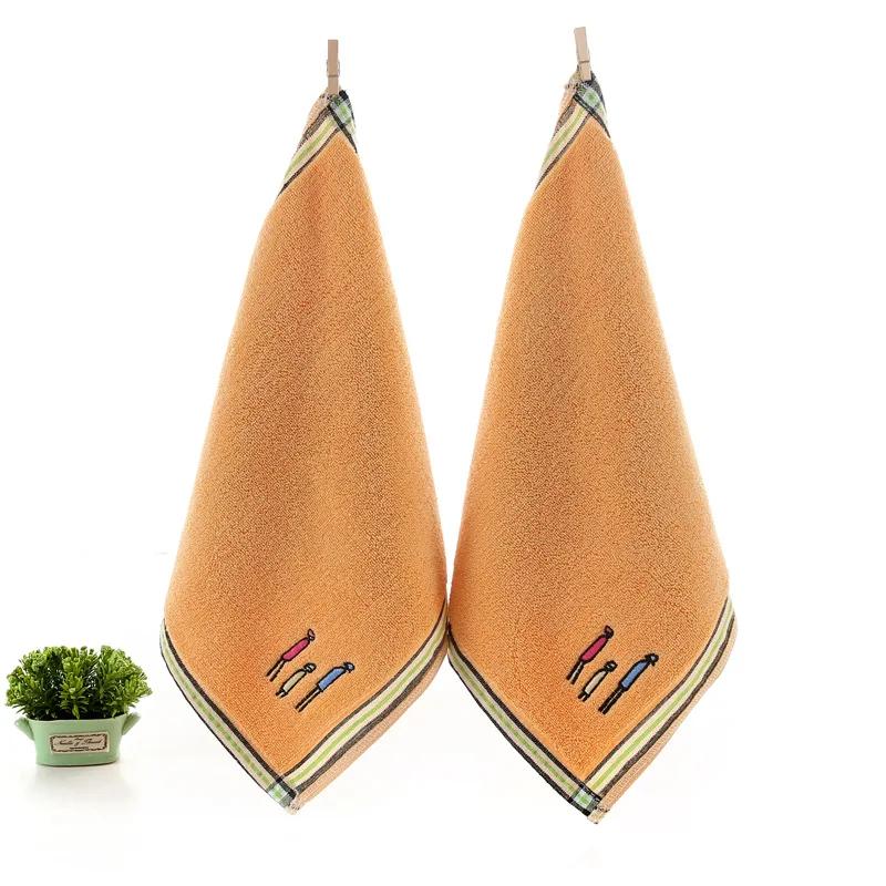 

2 шт./лот, чистое хлопковое квадратное полотенце 33*33 см, детское полотенце для мытья лица, детское полотенце с крючком, предметы первой необходимости для дома 33x33cm&2pcs