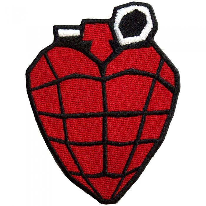 Green Day Woven Grenade Iron On Patch
