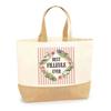 Jute Bag Goddaughter Best Ever Pink Beach Tote Bag Woman