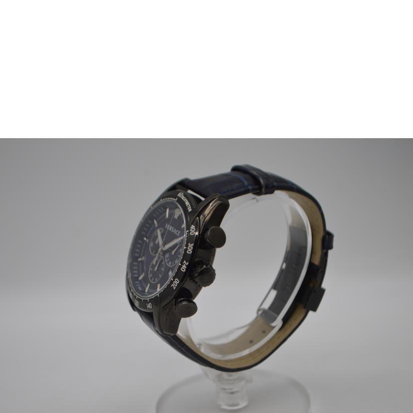 Used VERSACE V-Ray Chronograph Quartz Date/Navy Dial VEDB00418 A Rank 89