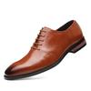Mens Black Genuine Leather Oxford Shoes Lace Up Formal Dress Shoes Comfortable Non Slip For Business Office Wedding Daily Wear