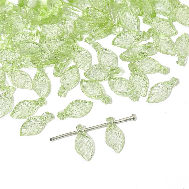 Acrylic Mini Tree Leaf Beads for DIY Jewelry: Handmade Necklaces, Bracelets, and Earrings Accessories