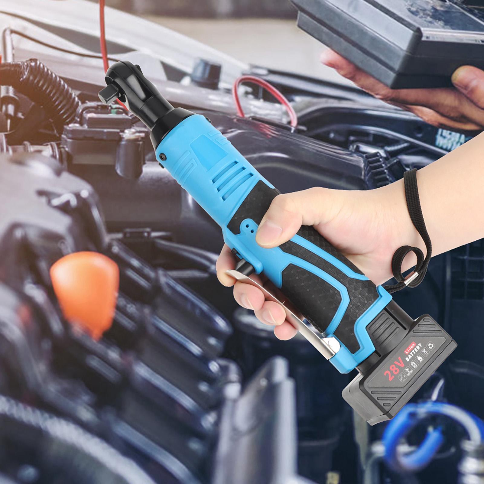 

28 В Электрический угловой гаечный ключ с трещоткой Беспроводной аккумуляторный электроинструмент