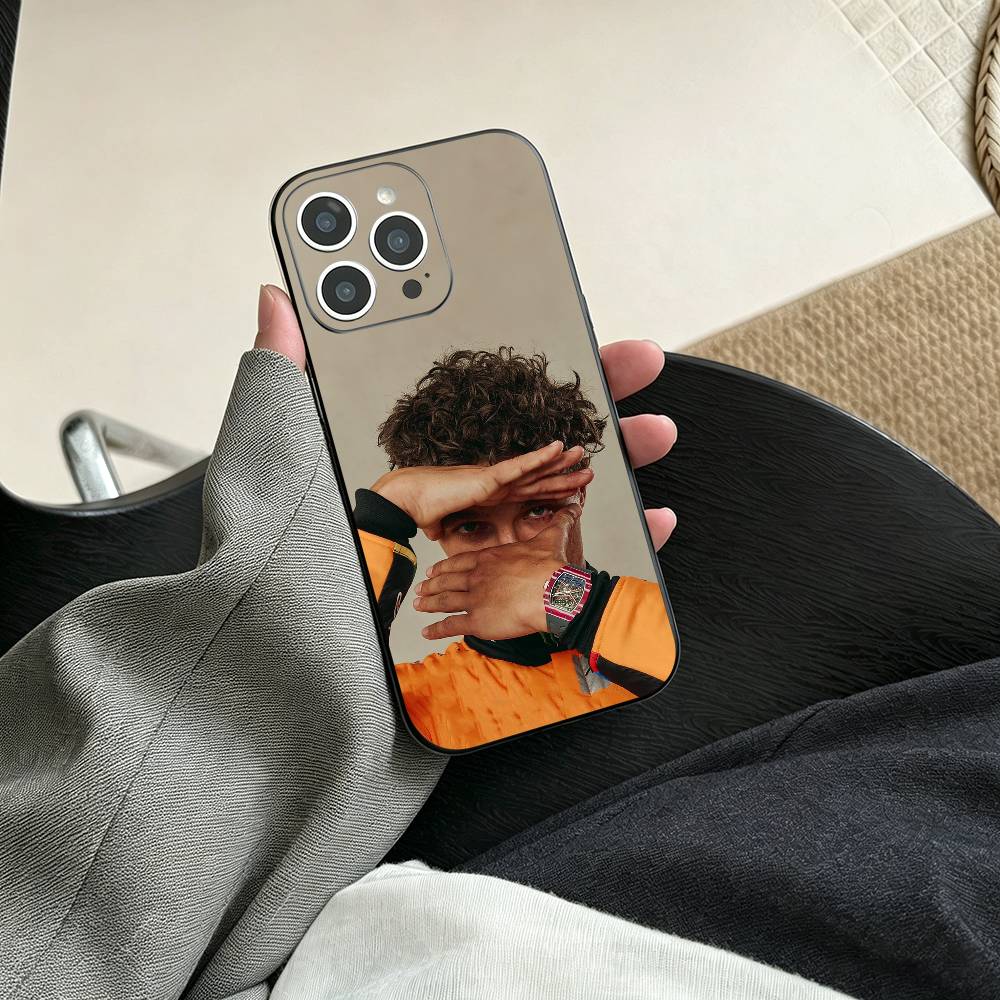 

Racing driver Lando Norris Phone Case For iPhone 17, 16,15,14,13,12,11 Plus,Pro Max, Others Soft Black Cover iPhone11PROMAX