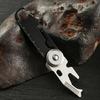 New Pry Bar with Bottle Openers Function Outdoor Aluminum Tactically Pocket Multifunctional Tool Skeleton Keychains