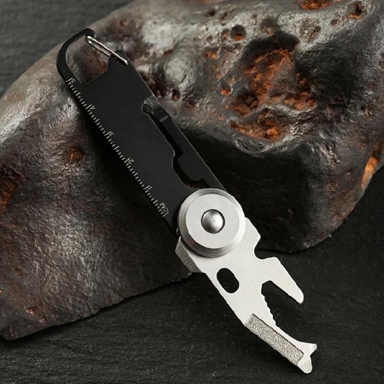 New Pry Bar with Bottle Openers Function Outdoor Aluminum Tactically Pocket Multifunctional Tool Skeleton Keychains