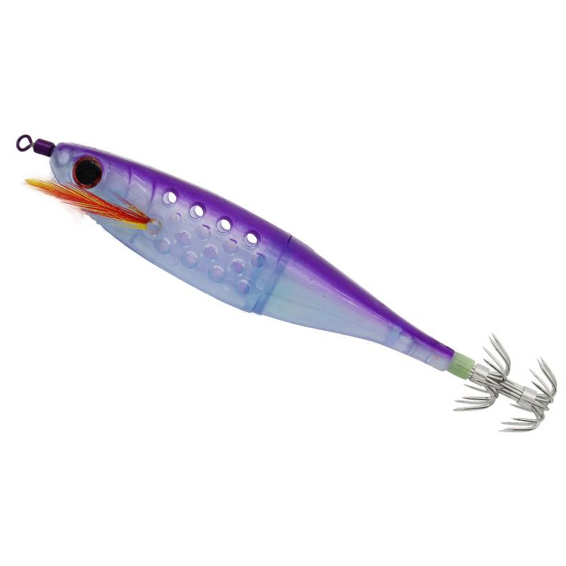 Cesta de Isca de Camarão de Madeira para Pesca: Lula, Polvo & Choco, 10g