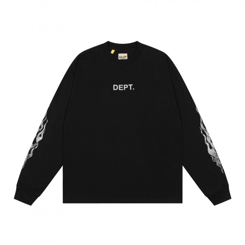T-shirt da uomo oversize a maniche lunghe in cotone con stampa grafica, top casual streetwear
