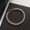 Heart-shaped Zircon Roman Bracelet Women's Exquisite High-end Jewelry