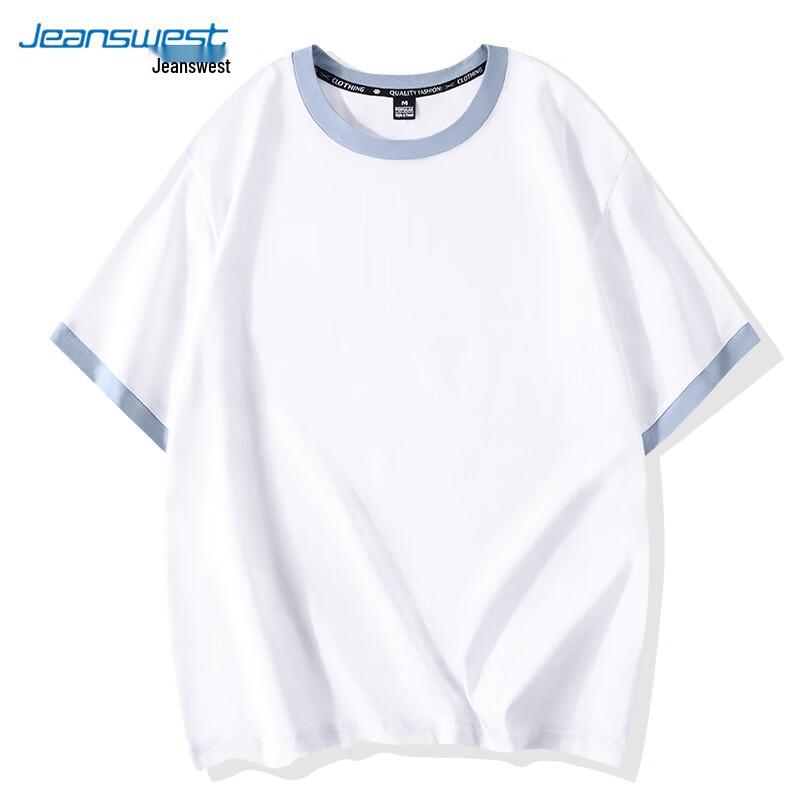 Jeanswest 2025 Spring Women's Colorblock Cotton T-Shirt