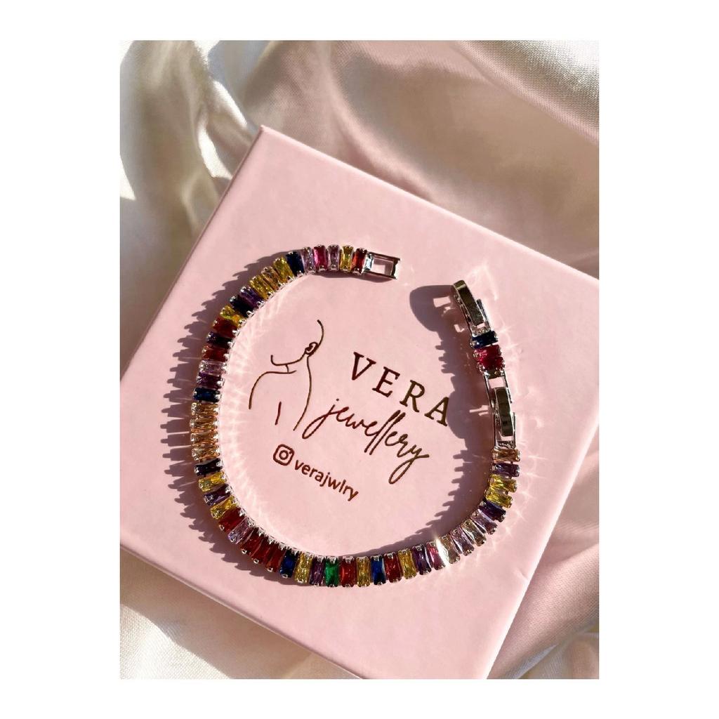 Vera Jewelery Steel Women's Gold Waterway Bracelet