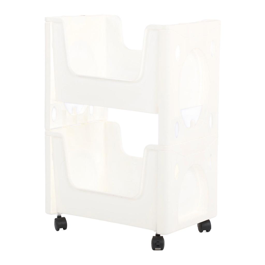 Storage Cart Large Capacity Thickened Mobile Storage Rack with Lockable Casters for Books Toys Seasoning Bottles