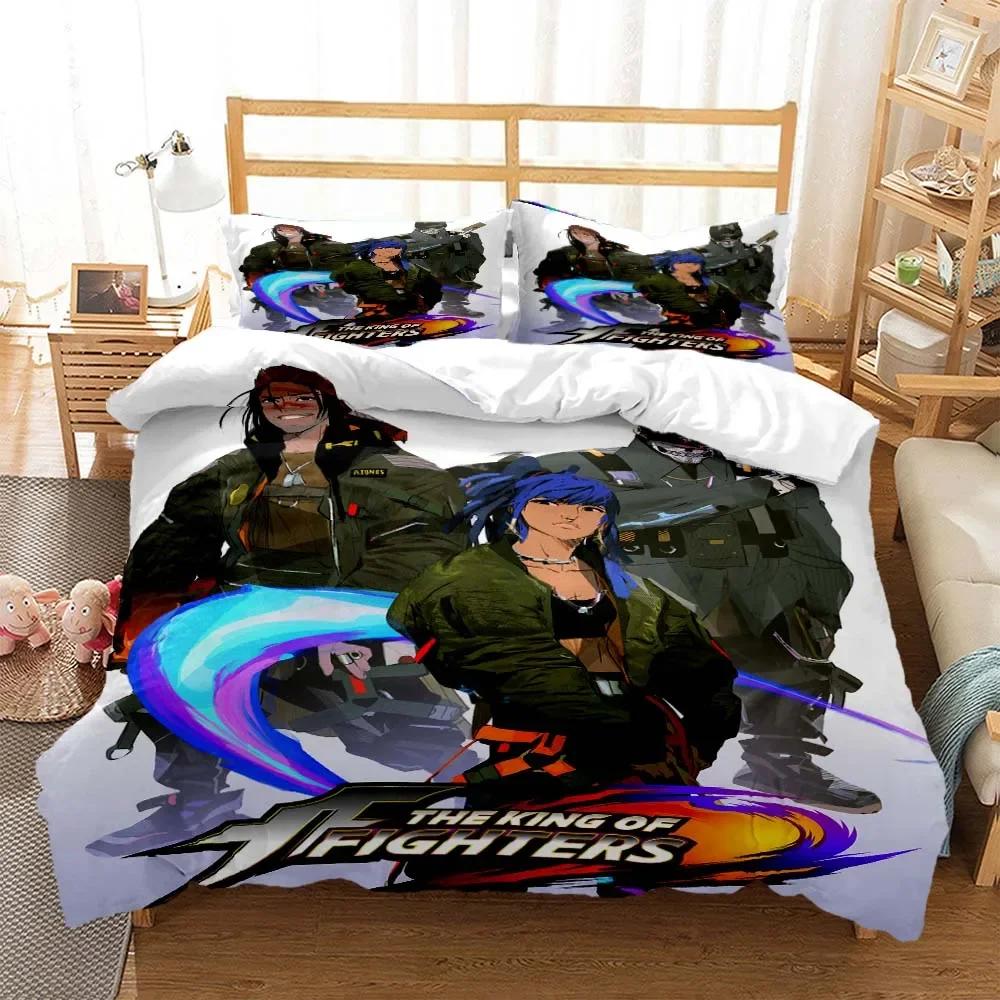 The King Of Fighters Digital 3D Duvet Cover Bedding Set Comforter Linen Pillowcases Home Decor Single Double Twin King Queen