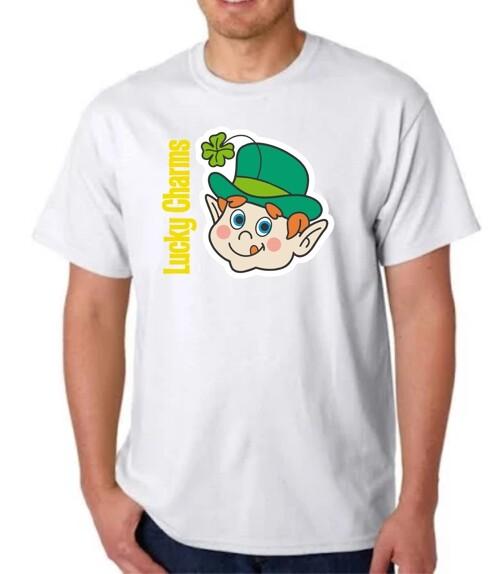 LUCKY CHARMS BIG HEAD LUCKY CEREAL T-shirt  GENERAL MILLS TEE BREAKFAST IRISH XXXL