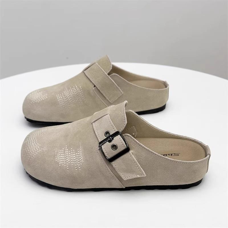 

Женские биркенштоки, сумка на голову, полушлепанцы для улицы, весна 2025, новая ретро обувь на одной педали, тренд женской обуви Birkenstocks 40