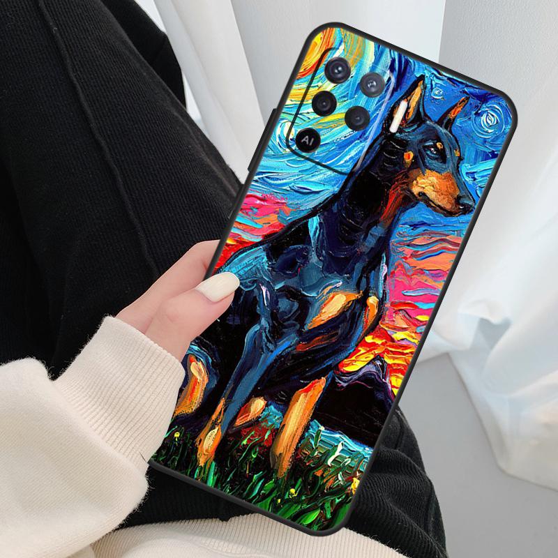 Dachshund Doberman Dog Case For Oppo A40 A60 A80 A5 Pro A15 A16 A17 A57 A77 A94 A74 A54 A76 A96 A18 A38 A58 A78 A98